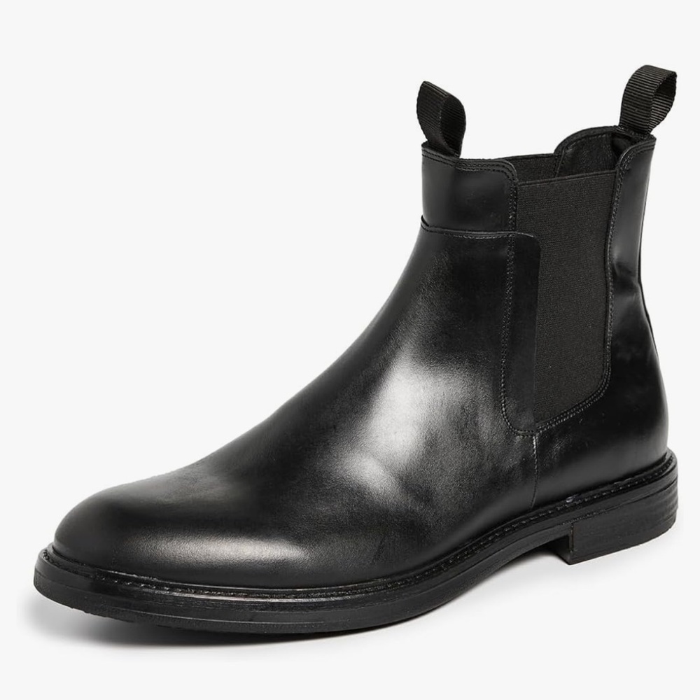 NEW $190 Shoe the Bear Stanley Black leather Chelsea Boot Men size 41 | 8-8.5